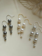 vintage pearl drop earrings